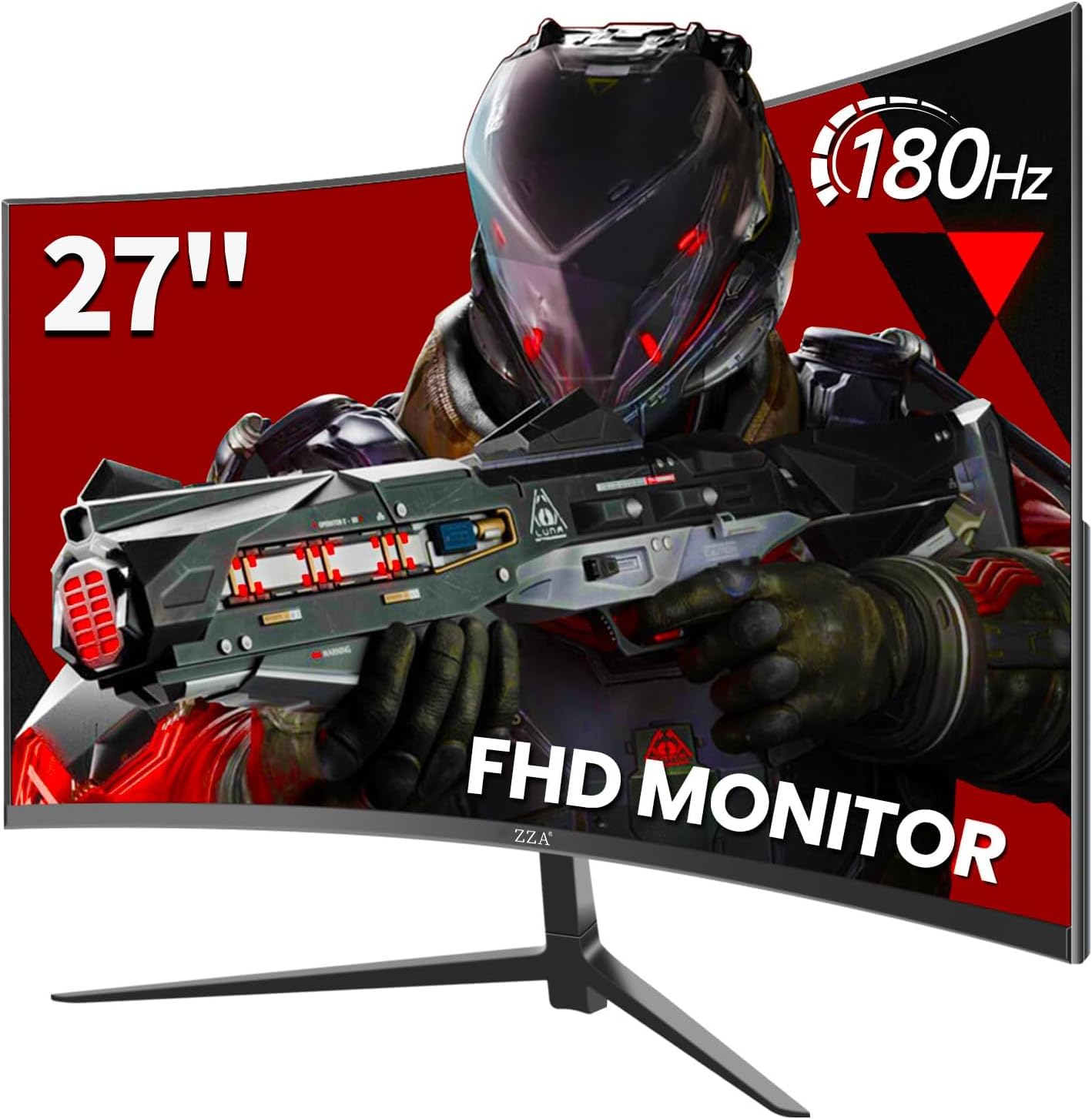 ZZA 27 Inch Curved Gaming Monitor